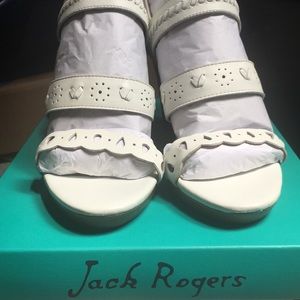 Jack Rogers Arden White Sandals8M Style#1218WX0005